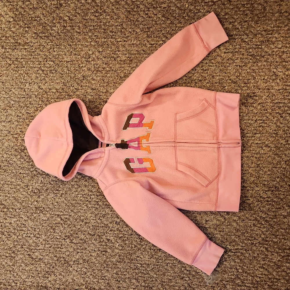 Girl's GAP Hooded Sweatshirt Size XS Color Pink